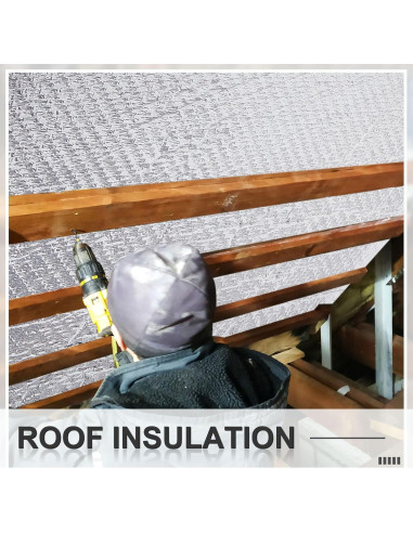 Aislante Reflectante de Aluminio Amylove 42 cm x 9.15 m