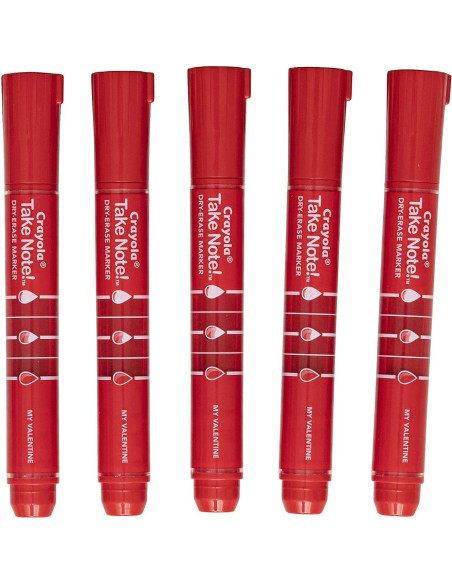 Marcadores Borrables Crayola Take Note Rojos 12 Unidades Marcadores Borrables Crayola Take Note Rojos 12 Unidades