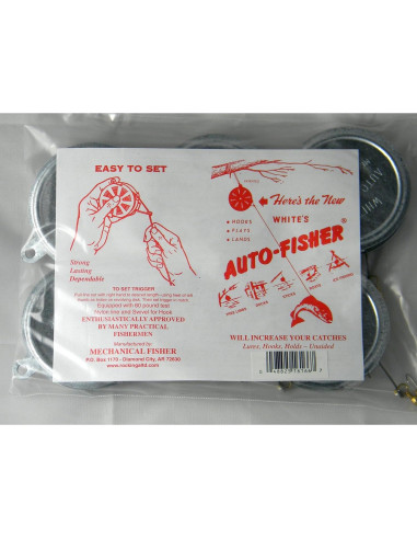 Carrete de Pesca Automático Yo Yo White's - Paquete de 6