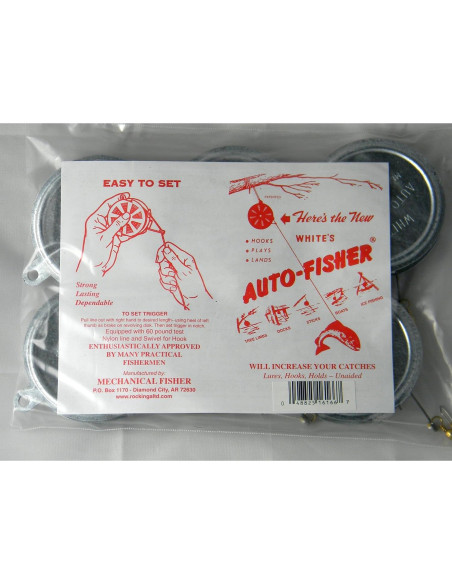 Carrete de Pesca Automático Yo Yo White's - Paquete de 6