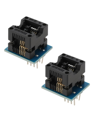 Adaptador de Programación SOP8 a DIP8 YINETTECH 2PCS 24x20mm