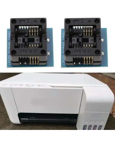 Adaptador de Programación SOP8 a DIP8 YINETTECH 2PCS 24x20mm