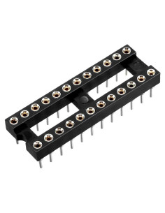 Adaptador Zócalo DIP IC uxcell 2 Piezas 24 Pines 2.54mm