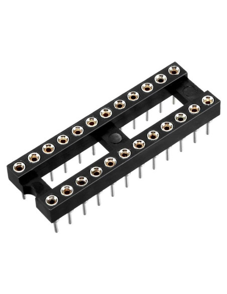 Adaptador Zócalo DIP IC uxcell 2 Piezas 24 Pines 2.54mm