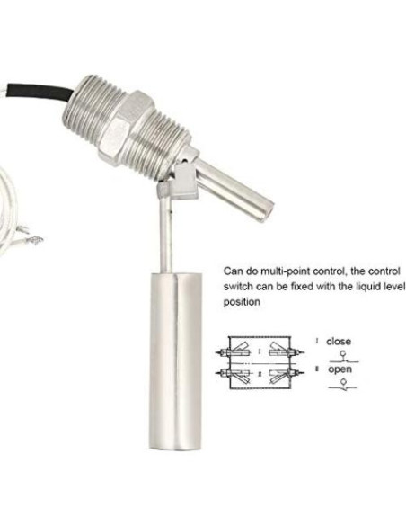 Sensor de Nivel de Agua Lateral Zerone 1/2 NPT Acero Inoxidable Sensor de Nivel de Agua Lateral Zerone 1/2 NPT Acero Inoxidable
