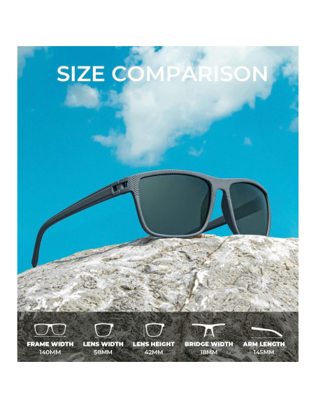 Gafas de Sol KALIYADI Polarizadas UV400 3 Paquete Clásicas