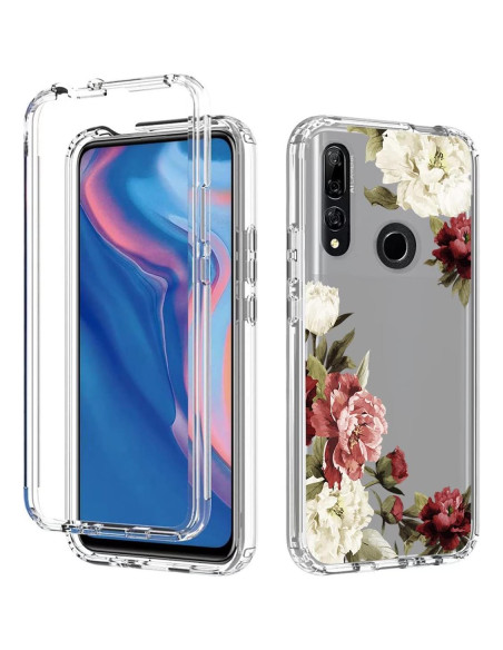 Funda Huawei Y9 Prime 2019 con Protector Vidrio Templado Floral Funda Huawei Y9 Prime 2019 con Protector Vidrio Templado Floral