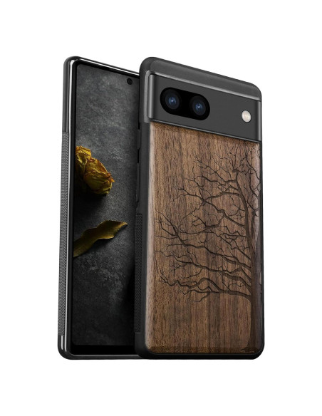 Funda de Madera Carveit para Google Pixel 8a - Antigolpes Funda de Madera Carveit para Google Pixel 8a - Antigolpes