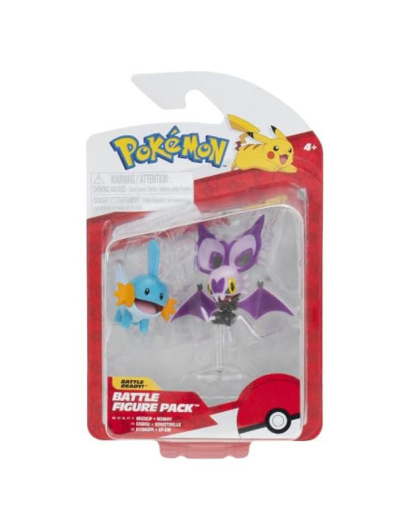 Paquete de Figuras de Batalla Pokémon Jazwares Tatsugiri y Rowlet