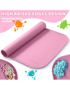 Alfombrilla de Silicona AtMini 61x40 cm Rosa para Manualidades 2
