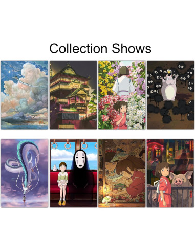 Pósters de Anime Pounchi - 8 Pcs A3 HD para Decoración