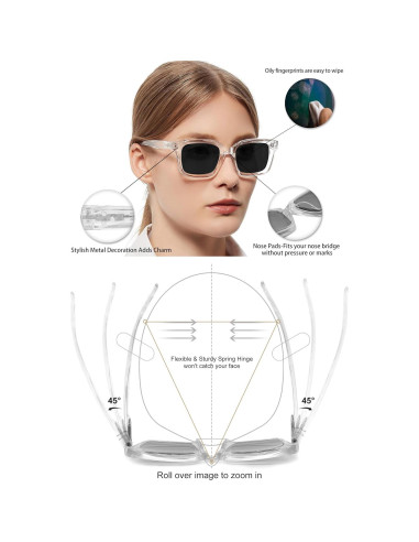 Gafas de Sol Lectoras MARE AZZURO 2.75 UV400 Mujeres