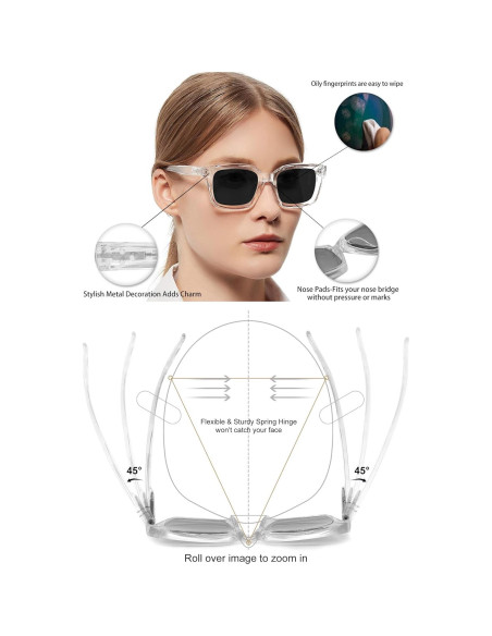 Gafas de Sol Lectoras MARE AZZURO 2.75 UV400 Mujeres