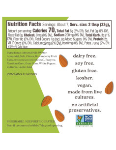 Crema de Queso Estilo Almendra Kite Hill con Cebollino 227g 2