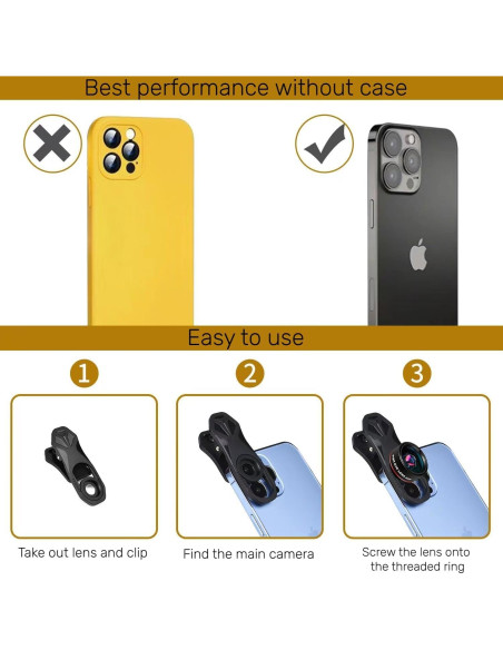 Lente Ojo de Pez HD FOTN 235 para Smartphones - Clip Universal