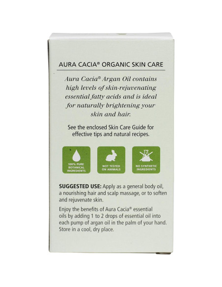 Aceite de Cuidado de Piel Orgánico Aura Cacia Argán 29.57 ml Aceite de Cuidado de Piel Orgánico Aura Cacia Argán 29.57 ml