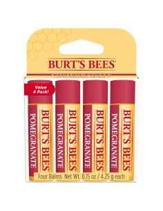 Bálsamo Labial Burt's Bees Granada 4.25g x 4, 100% Natural