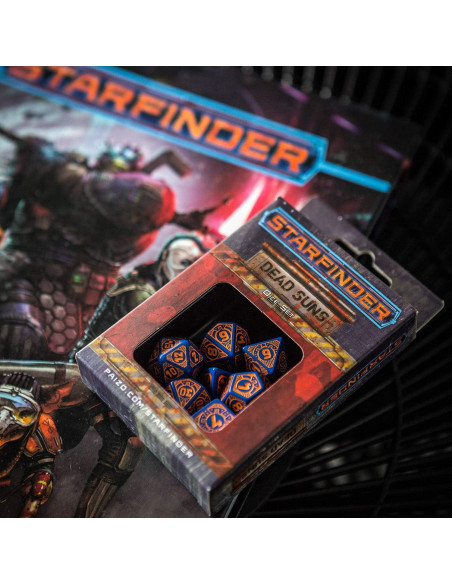 Set de Dados RPG Q-Workshop Starfinder Dead Suns 7 Piezas