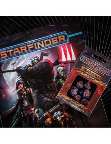Set de Dados RPG Q-Workshop Starfinder Dead Suns 7 Piezas