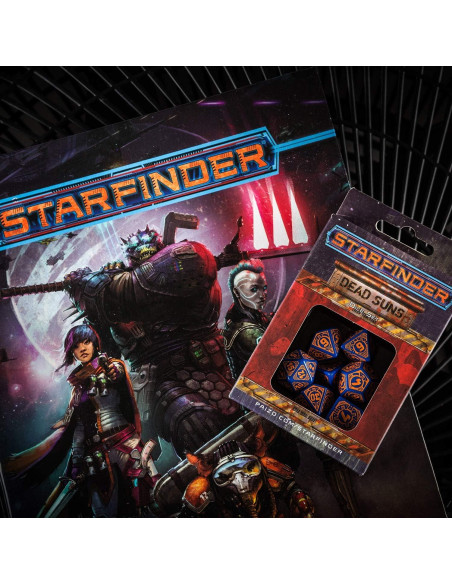 Set de Dados RPG Q-Workshop Starfinder Dead Suns 7 Piezas