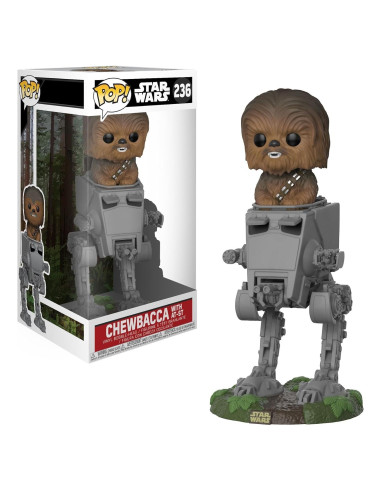 Funko POP Deluxe Star Wars Chewbacca en AT-ST Coleccionable