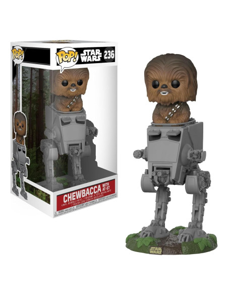 Funko POP Deluxe Star Wars Chewbacca en AT-ST Coleccionable
