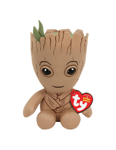 Peluches TY Groot Marvel Avengers 8.9 cm Suave Coleccionable