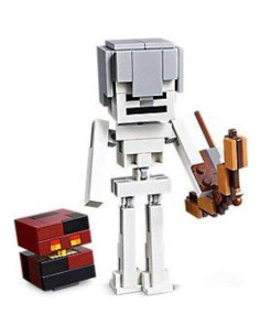 LEGO Minecraft BigFig Esqueleto con Cubo de Magma 142 Piezas 2