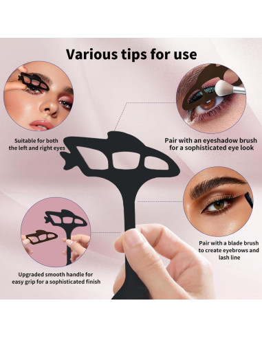 Plantillas Reutilizables para Sombra de Ojos Oyeftp - Maquillaje Fácil