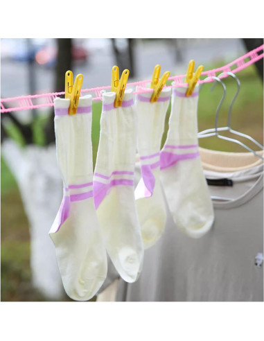 Cuerda de Ropa de Viaje WisePoint 16m con 2 Ganchos Verde