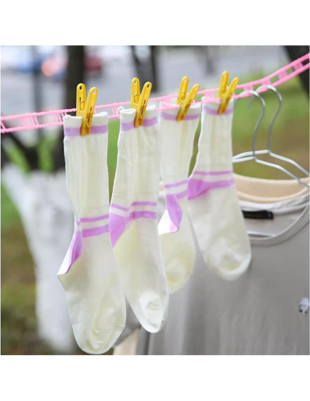 Cuerda de Ropa de Viaje WisePoint 16m con 2 Ganchos Verde