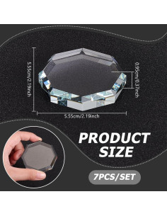 Pesas de Vidrio para Costura NBEADS 7 Pcs 5.5x5.5 cm 2