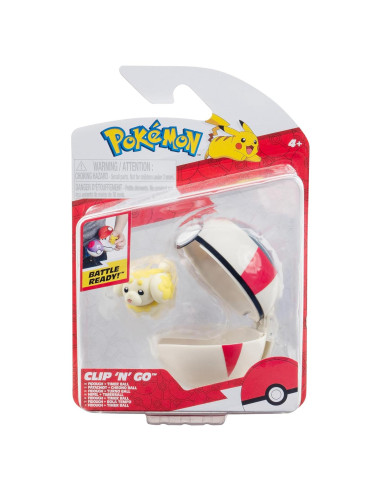 Pokemon Clip 'N' Go Fidoough con Bola de Temporizador 5 cm