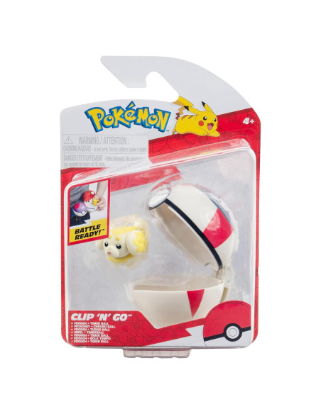Pokemon Clip 'N' Go Fidoough con Bola de Temporizador 5 cm Pokemon Clip 'N' Go Fidoough con Bola de Temporizador 5 cm