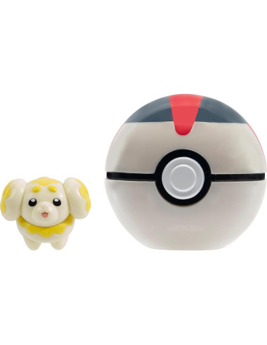 Pokemon Clip 'N' Go Fidoough con Bola de Temporizador 5 cm