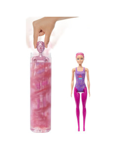 Barbie Color Reveal Glitter! Muñeca Intercambio de Cabello 25 Sorpresas 2