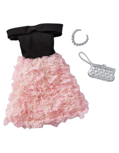 Conjunto de Moda Barbie Frilly con Vestido y Accesorios
