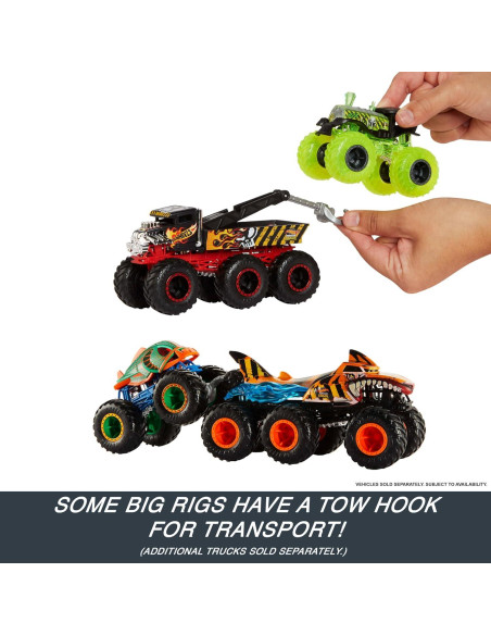 Camión Remolque Hot Wheels 1:64 con 6 Ruedas - Mattel Camión Remolque Hot Wheels 1:64 con 6 Ruedas - Mattel