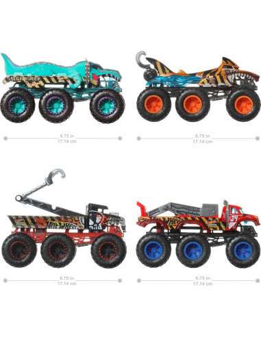 Camión Remolque Hot Wheels 1:64 con 6 Ruedas - Mattel