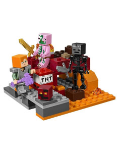 LEGO Minecraft La Lucha en el Nether 21139 - 84 Piezas