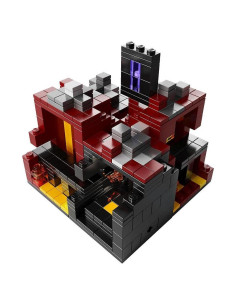 LEGO Micromundo El Nether 21106 - Bioma Minecraft 10cm