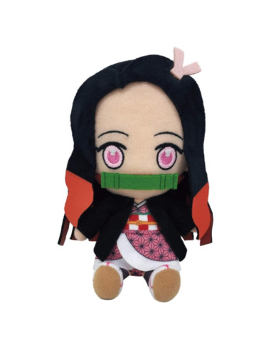 Peluche Chibi Nezuko Kamado Bandai Demon Slayer 7.6 cm