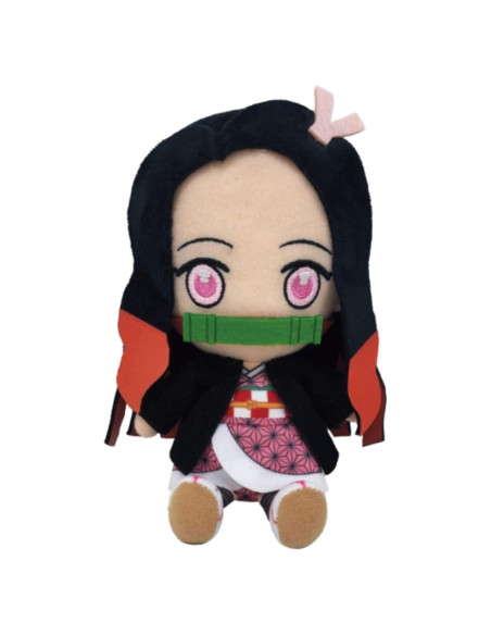 Peluche Chibi Nezuko Kamado Bandai Demon Slayer 7.6 cm