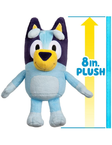 Peluche Bluey 20 cm Moose Toys Modelo 13007 Multicolor