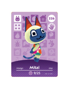 Tarjeta Amiibo Nintendo Animal Crossing Mitzi Serie 3