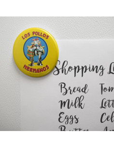 Imán de Botón Breaking Bad Los Pollos Hermanos 7.6cm 2