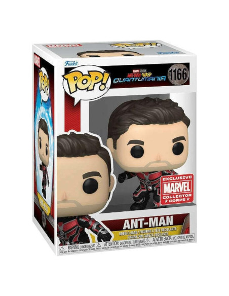 Funko POP! Ant-Man Sin Máscara Exclusivo Marvel 11.4x8.9x16.5cm