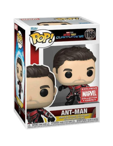 Funko POP! Ant-Man Sin Máscara Exclusivo Marvel 11.4x8.9x16.5cm