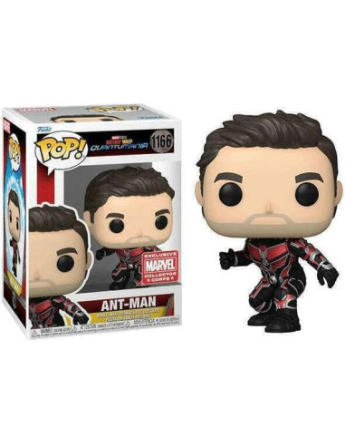 Funko POP! Ant-Man Sin Máscara Exclusivo Marvel 11.4x8.9x16.5cm
