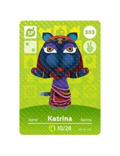 Tarjeta Amiibo Katrina Nintendo Animal Crossing 303